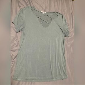 Charlotte Russe V-neck Shirt